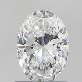 Oval cut natural diamond with brilliant facets, certified clarity and sparkle for engagement rings