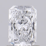 Radiant cut diamond with brilliant facets, showcasing clarity and sparkle for engagement rings or fine jewelry.