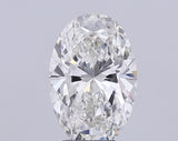 Oval cut natural diamond with brilliant facets, certified gemstone for engagement rings and fine jewelry
