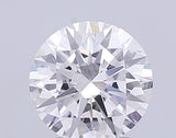 Round brilliant cut natural diamond with exceptional sparkle and certified clarity