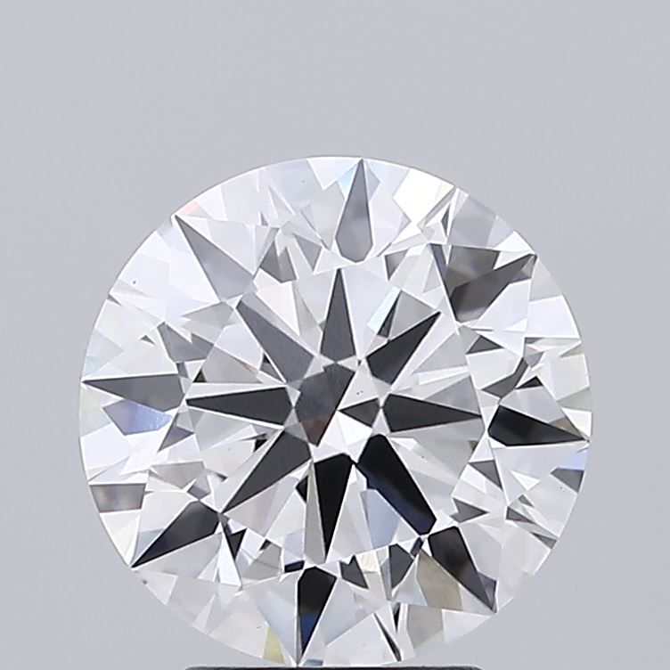 Round brilliant cut diamond with exceptional sparkle and certified clarity, ideal for engagement rings.