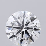 Round brilliant cut diamond with exceptional sparkle and certified clarity, ideal for engagement rings.