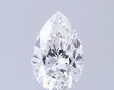 Brilliant pear-shaped diamond with precise facets, showcasing clarity and sparkle for engagement rings or fine jewelry.