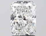 Radiant cut diamond with brilliant facets, showcasing clarity and sparkle for engagement rings or fine jewelry.