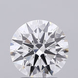 Round brilliant cut diamond with exceptional sparkle and precision facets, showcasing natural brilliance.