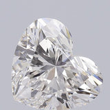 Sparkling heart-shaped diamond with brilliant facets, ideal for engagement rings or luxury jewelry