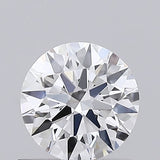 Round brilliant cut natural diamond with exceptional sparkle and certified clarity