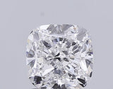 Cushion cut natural diamond with brilliant facets, ideal for engagement rings and fine jewelry