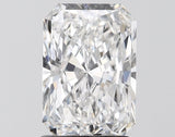 Radiant cut diamond with brilliant facets, showcasing sparkle and clarity for engagement rings or fine jewelry.