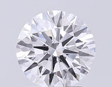 Round brilliant cut diamond with exceptional sparkle and precision facets