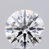 Round brilliant cut diamond with exceptional sparkle and precision facets, ideal for engagement rings and fine jewelry.