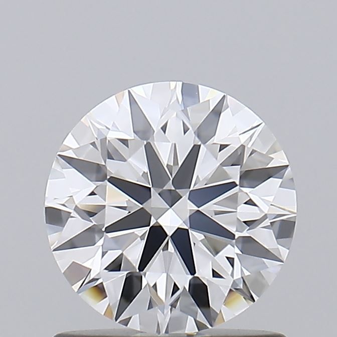 Round brilliant cut diamond with exceptional sparkle and precision facets