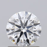 Round brilliant cut diamond with exceptional sparkle and precision facets