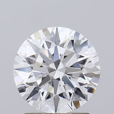 Round brilliant cut diamond with exceptional sparkle and certified clarity, ideal for engagement rings