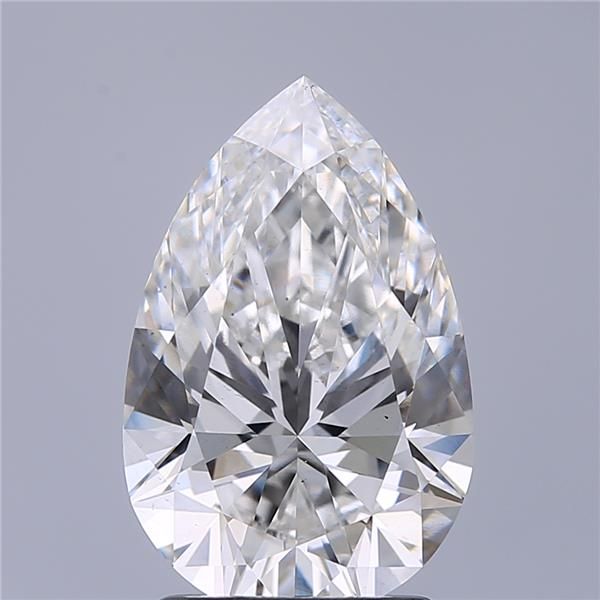 Brilliant pear-shaped natural diamond with exceptional sparkle and certified clarity