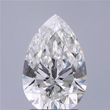 Brilliant pear-shaped natural diamond with exceptional sparkle and certified clarity