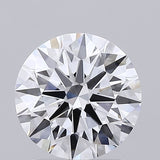 Round brilliant cut natural diamond with exceptional sparkle and clarity, ideal for engagement rings