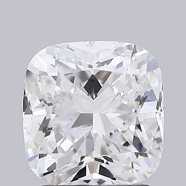 Sparkling cushion cut diamond with brilliant facets, ideal for engagement rings and fine jewelry