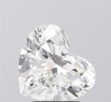 Sparkling heart-shaped diamond with brilliant facets, ideal for engagement rings or luxury jewelry