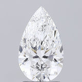 Sparkling pear-shaped natural diamond with brilliant cut facets, ideal for engagement rings and fine jewelry