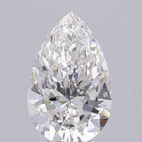 Sparkling pear-shaped diamond with brilliant facets, ideal for engagement rings and fine jewelry