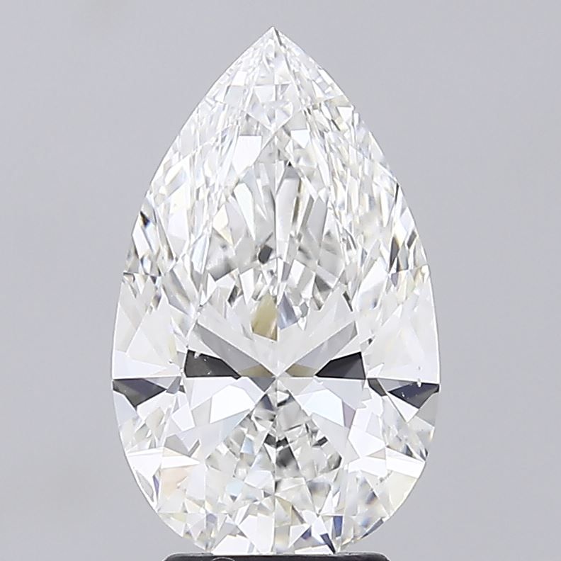 Pear 4.05ct F VVS2