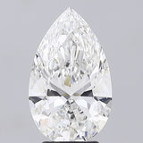 Pear 4.05ct F VVS2