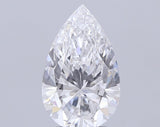 Sparkling pear shape diamond with brilliant facets, ideal for engagement rings and fine jewelry
