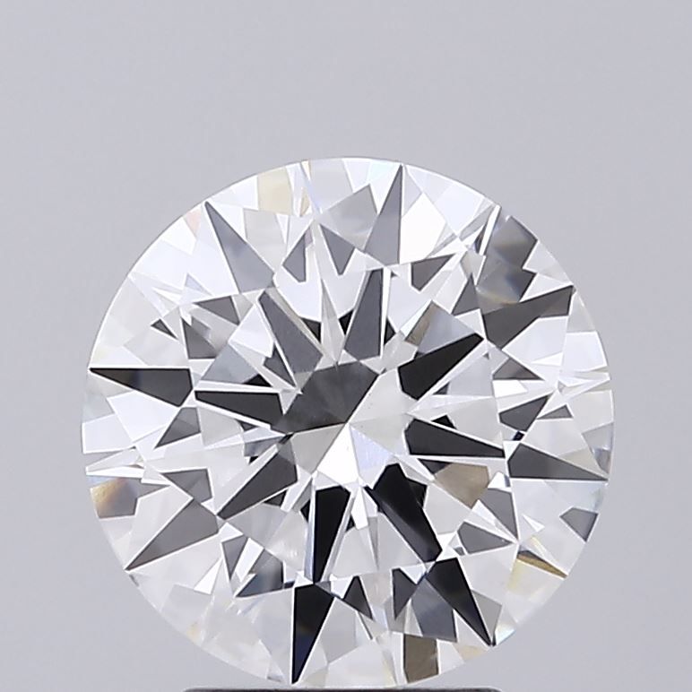 Round brilliant cut natural diamond with exceptional sparkle and certified clarity
