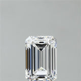 Sparkling emerald cut diamond with brilliant facets, showcasing clarity and precision cut for jewelry settings.