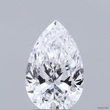 Pear cut diamond with brilliant facets, showcasing clarity and sparkle for engagement rings or fine jewelry.