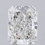 Radiant cut diamond with brilliant facets, showcasing clarity and sparkle for engagement rings or fine jewelry.