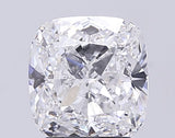 Sparkling cushion cut diamond with brilliant facets, ideal for custom engagement rings or jewelry
