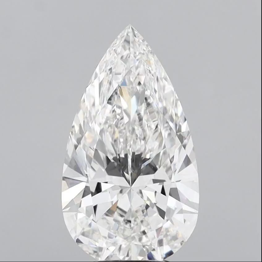 Pear 5.01ct F VVS2