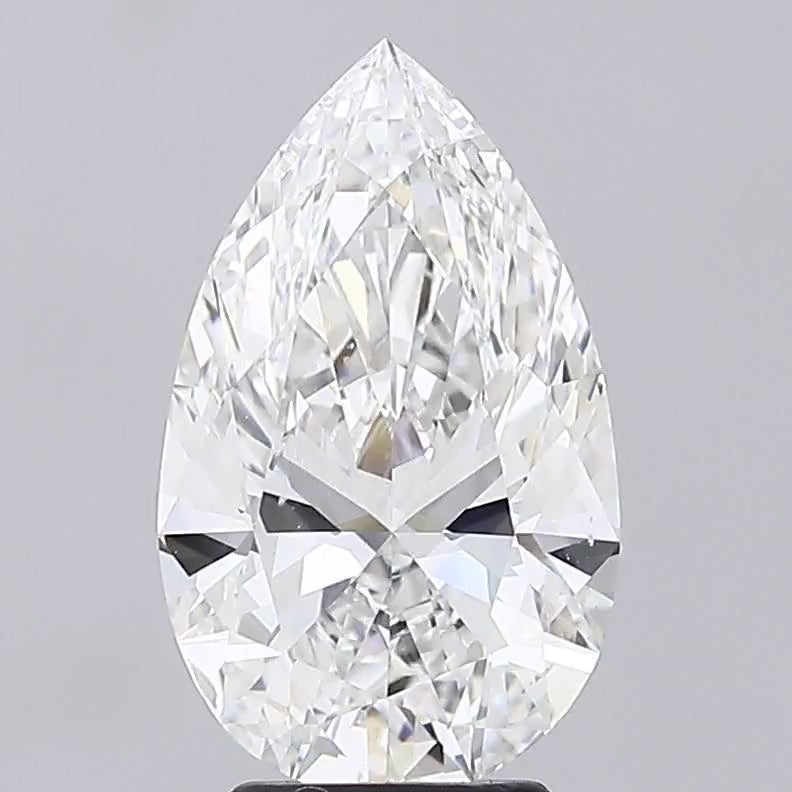 Pear 4.05ct F VVS2