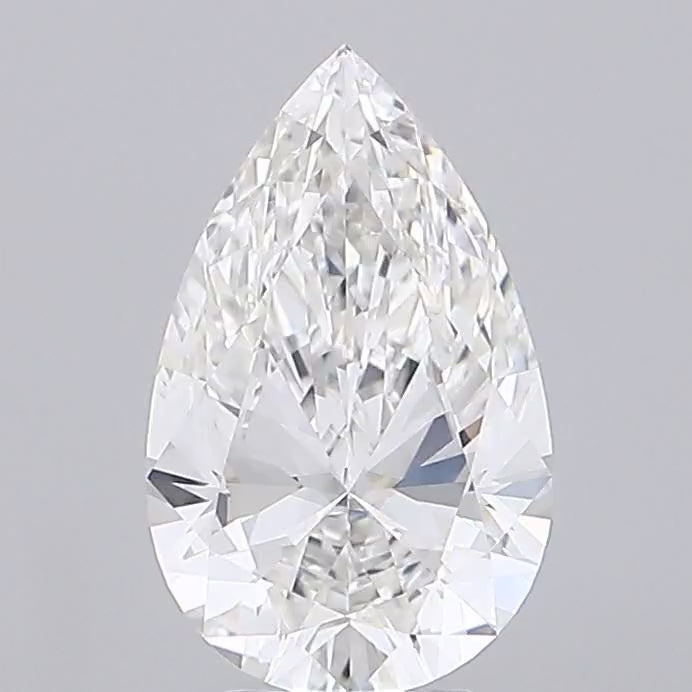 Pear 4.05ct F VVS2