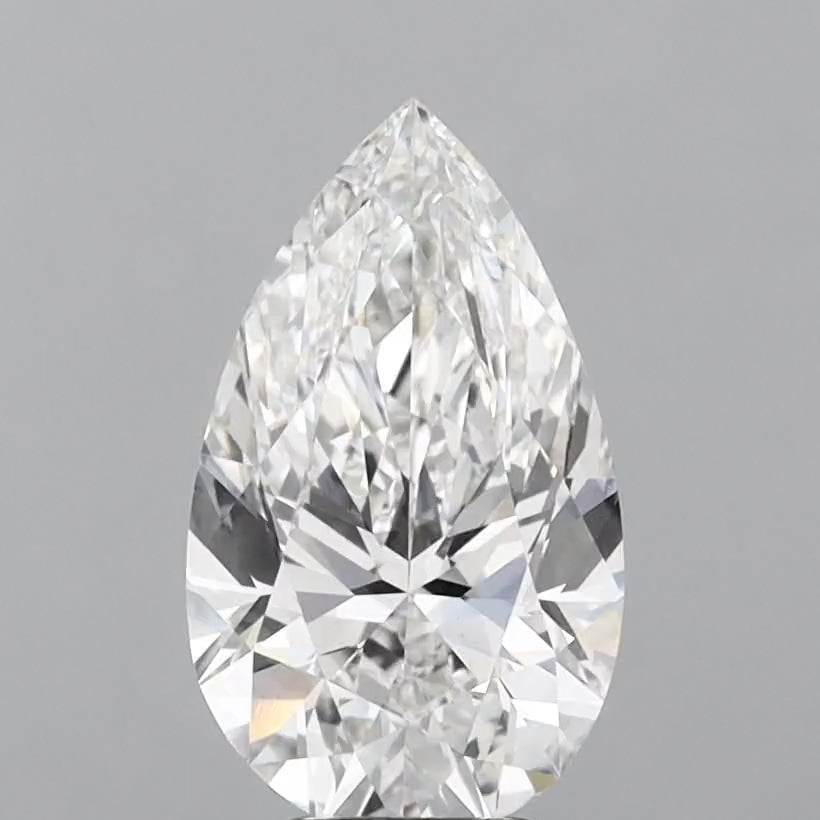 Pear 5.01ct F VVS2