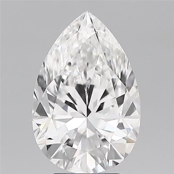 Pear 3.70ct E VVS2