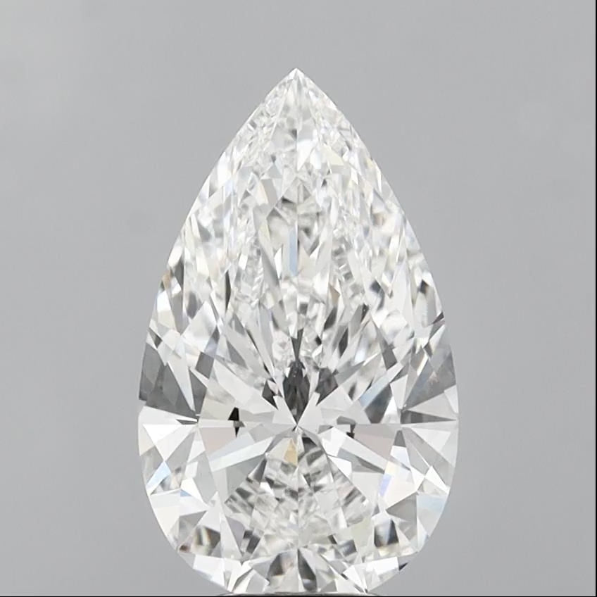 Pear 5.01ct F VVS2