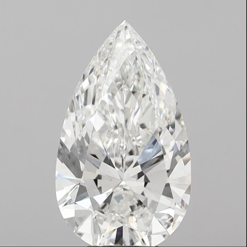 Pear 5.01ct F VVS2
