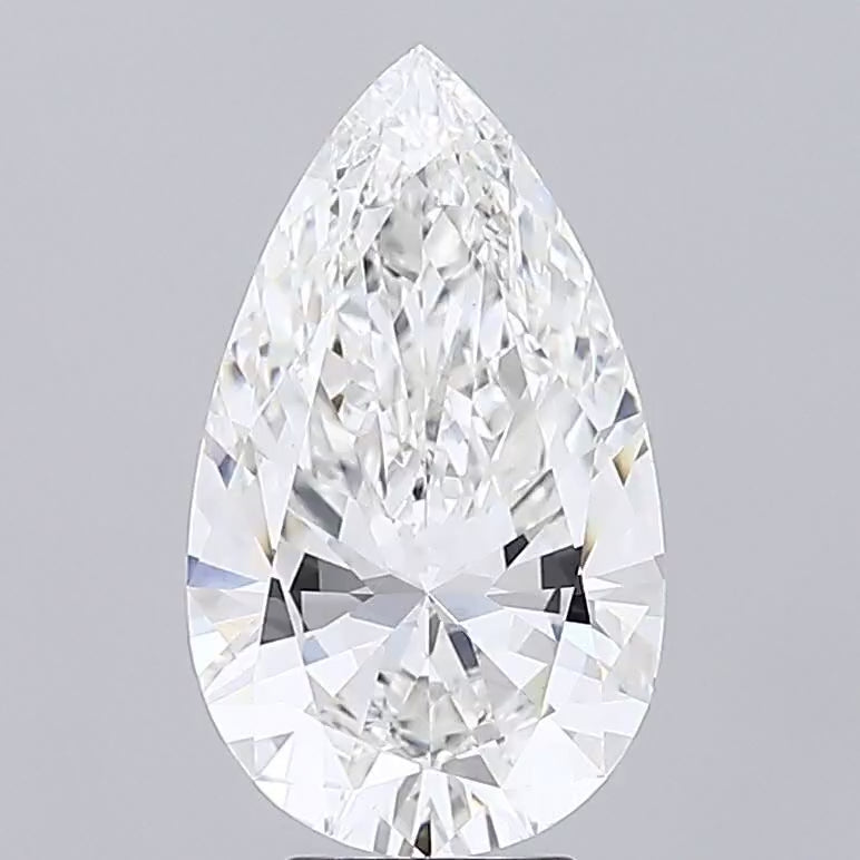 Pear 5.00ct F VVS2