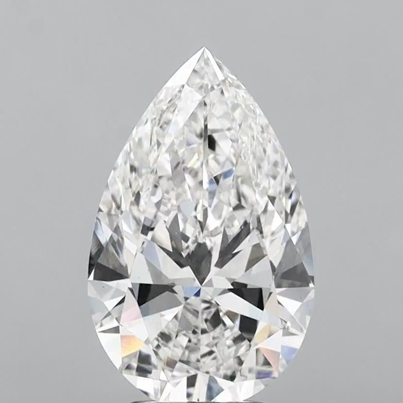 Pear 5.01ct F VVS2
