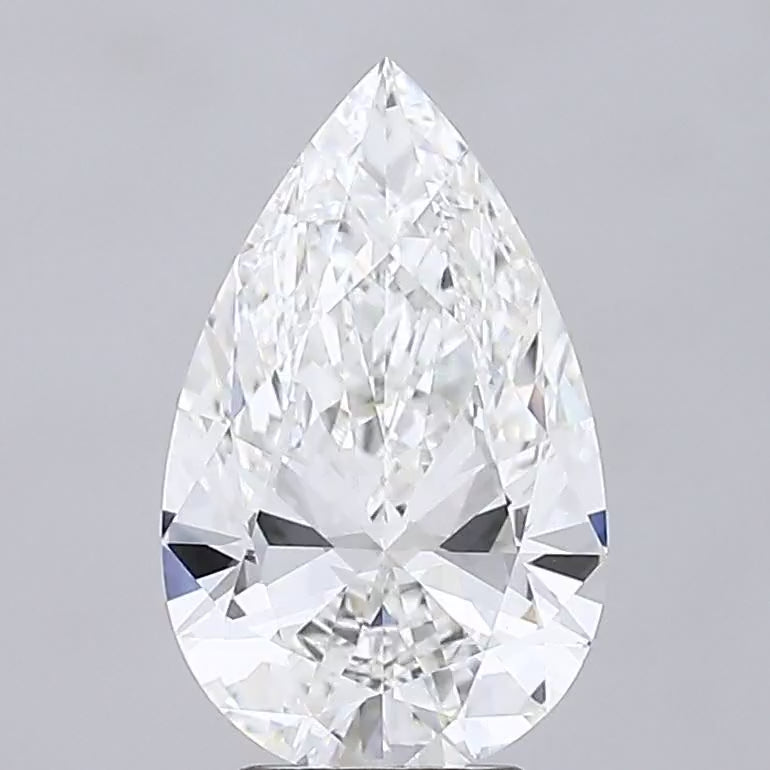 Pear 4.53ct F VVS2